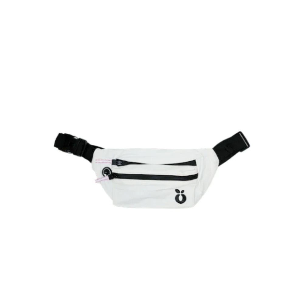 3 compartment fanny pack, 2 pockets in the front & one secret pocket in the back
